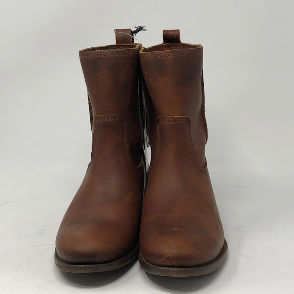 FRYE CARA SHORT Boots Cognac - Picture 3 of 6